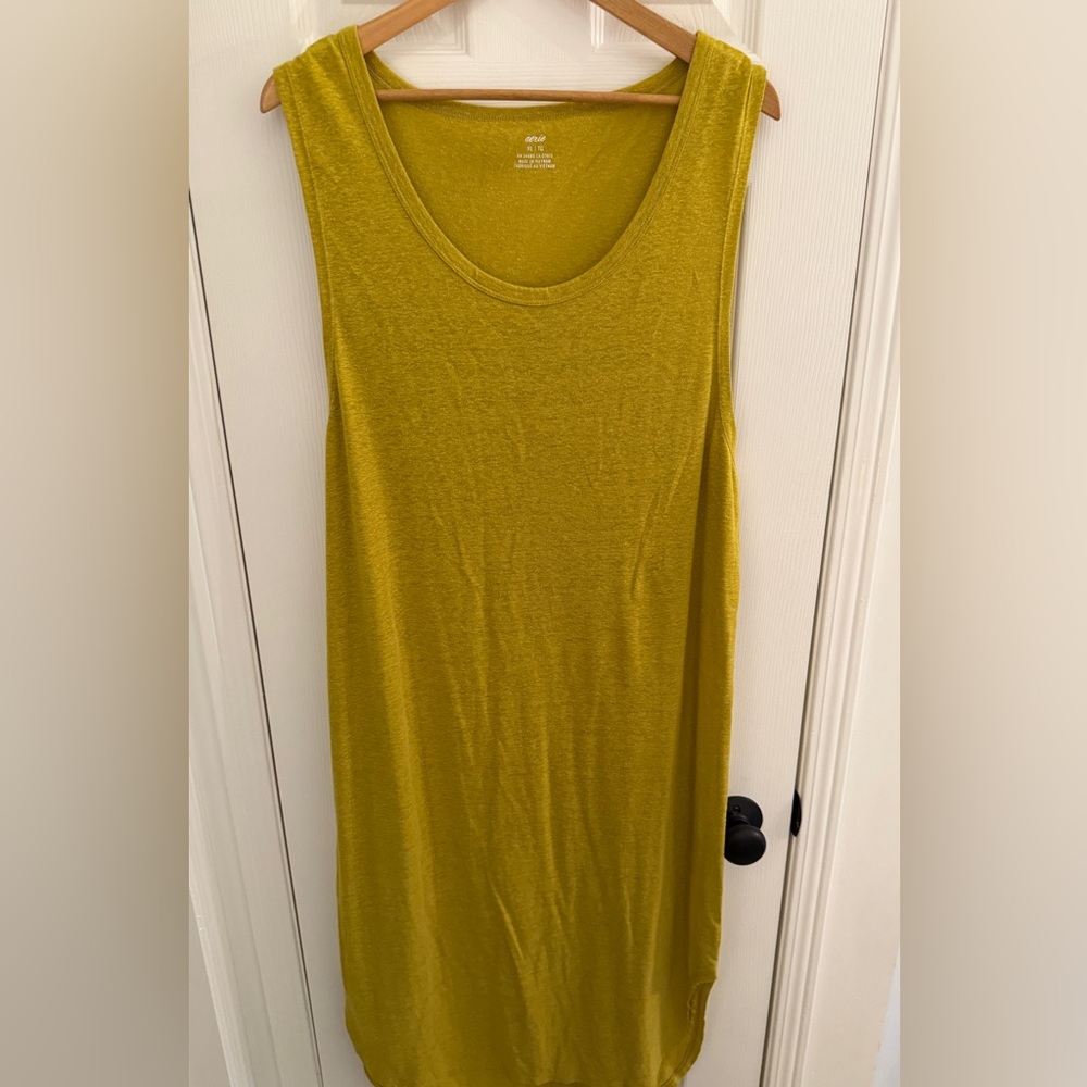 Aerie Linen Blend Dress